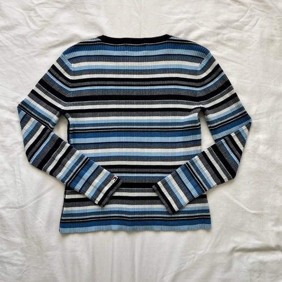Vintage Y2K Tommy Hilfiger Jeans Striped Sweater - Picture 7 of 9